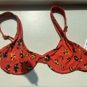 NWOT out from under (urban outfitters) cheetah print bikini top